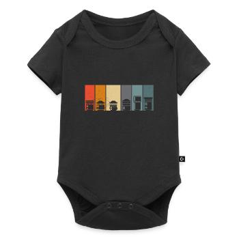 Fotografie Fotograf Fotografieren Objektive - Baby Premium Kurzarmbody - Schwarz - Vorne
