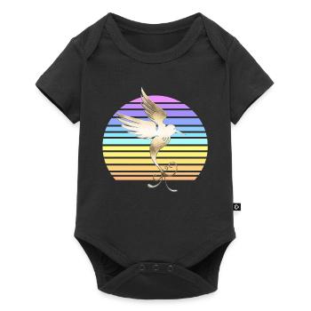 Hummingbird at sunset - Baby Premium short-sleeve bodysuit - black - Front