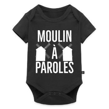Word mill. For those who talk too much. - Baby Premium short-sleeve bodysuit - black - Front