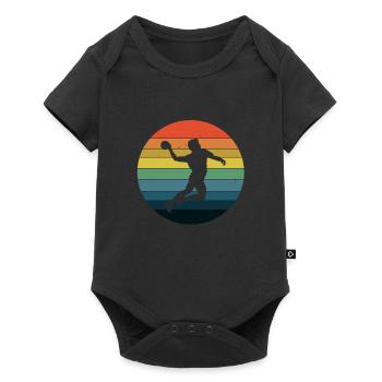 Handball Handballer Handball player - Baby Premium short-sleeve bodysuit - black - Front