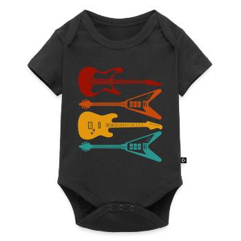 guitars - Baby Premium short-sleeve bodysuit - black - Front