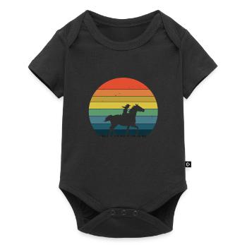 Must ride - Baby Premium short-sleeve bodysuit - black - Front