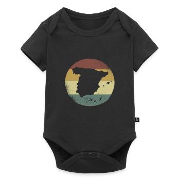 Spain Spanish Gift Idea Spaniards - Baby Premium short-sleeve bodysuit - black - Front