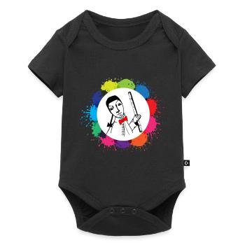 Guignol en couleurs - Body à manches courtes Premium Bébé - noir - Devant