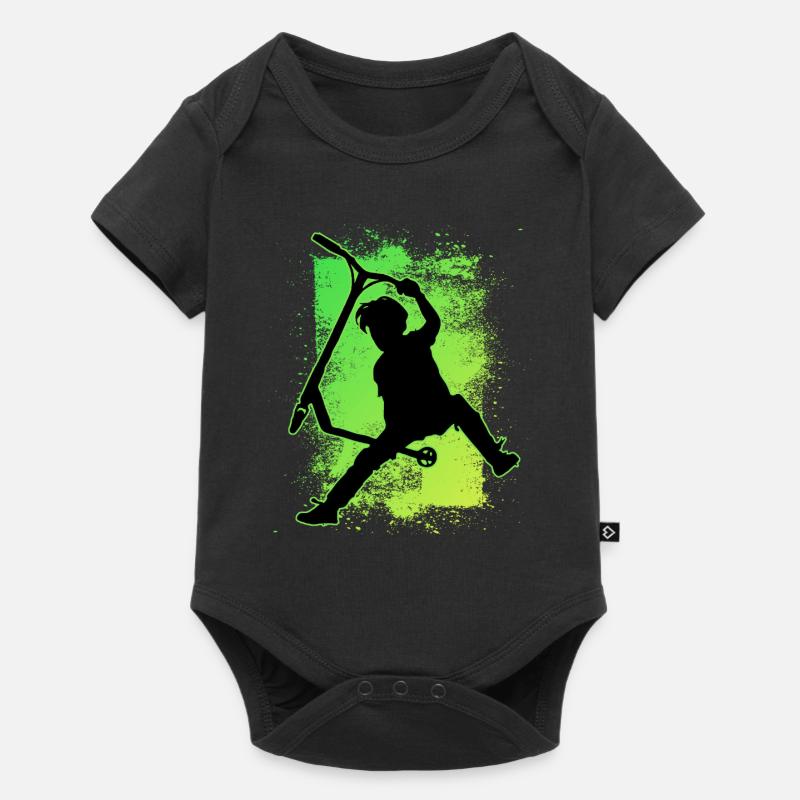 Freestyle Roller - Baby Premium Kurzarmbody - Schwarz