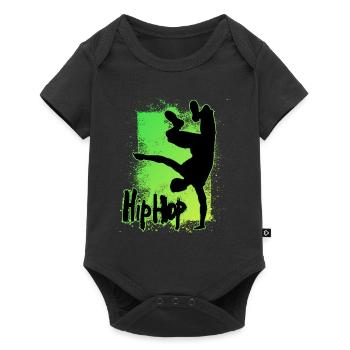 Hip Hop - Baby Premium Kurzarmbody - Schwarz - Vorne