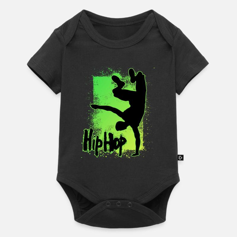 Hip Hop - Body à manches courtes Premium Bébé - noir