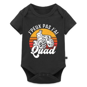 J'Peux Pas J'ai Quad Humour Cadeau - Body à manches courtes Premium Bébé - noir - Devant