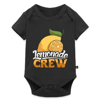 Zitronenlimonade Zitronen Limonade Lemonade Crew - Baby Premium Kurzarmbody - Schwarz - Vorne