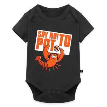 Krebse kochen Pun Krebs Saison Hummer - Baby Premium Kurzarmbody - Schwarz - Vorne