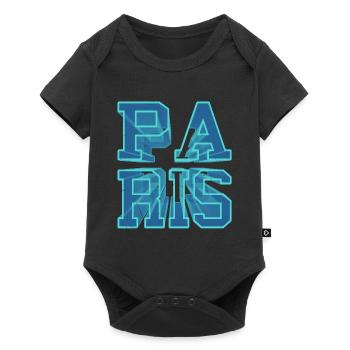 Police 3D de Paris France City Skyline - Body à manches courtes Premium Bébé - noir - Devant