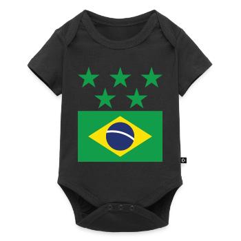 Brazil - Baby Premium short-sleeve bodysuit - black - Front