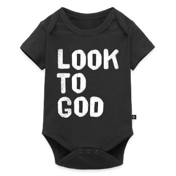 Look to God - Baby Premium short-sleeve bodysuit - black - Front