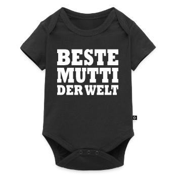 Beste mutti der welt - Baby Premium Kurzarmbody - Schwarz - Vorne