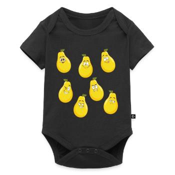 Poire - Body à manches courtes Premium Bébé - noir - Devant