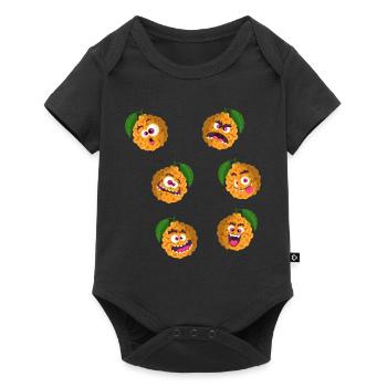 Bitter orange - Baby Premium short-sleeve bodysuit - black - Front