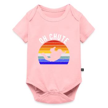 Drôle de parachutisme - Oh Chute I - Body à manches courtes Premium Bébé - rose - Devant