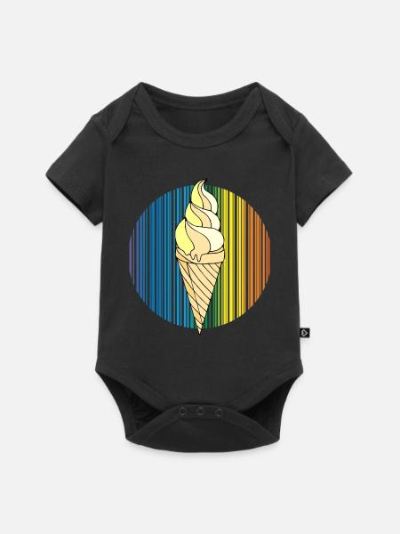 Eis - Baby Premium Kurzarmbody - Schwarz