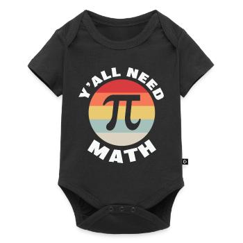 Math Teacher y'all need math - Baby Premium Kurzarmbody - Schwarz - Vorne