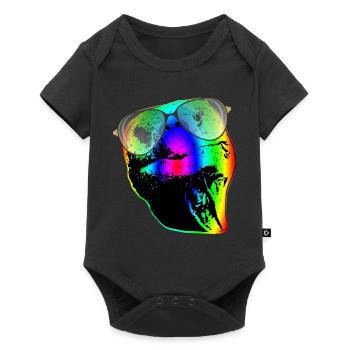 Turtle Sunglasses Turtles Rainbow - Baby Premium short-sleeve bodysuit - black - Front