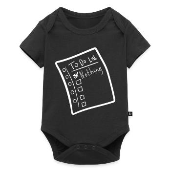 To do Liste - Baby Premium Kurzarmbody - Schwarz - Vorne