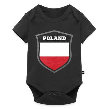 Polen - Baby Premium Kurzarmbody - Schwarz - Vorne
