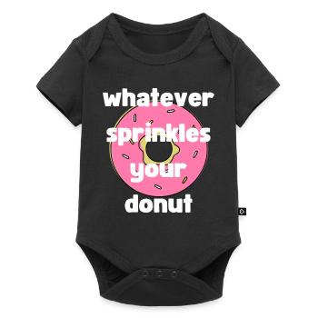 whatever sprinkles your donut - Baby Premium short-sleeve bodysuit - black - Front