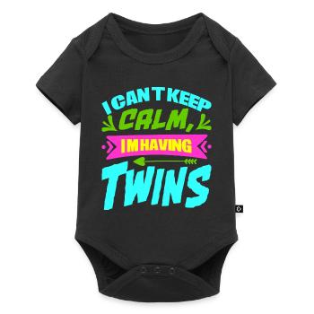 Mère Enceinte Bébé Nourrisson T-shirt Maman - Body à manches courtes Premium Bébé - noir - Devant