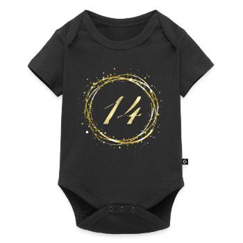 14 - Baby Premium short-sleeve bodysuit - black - Front