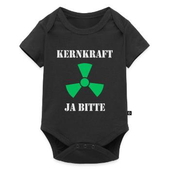 Kernkraft, Ja bitte - Baby Premium Kurzarmbody - Schwarz - Vorne