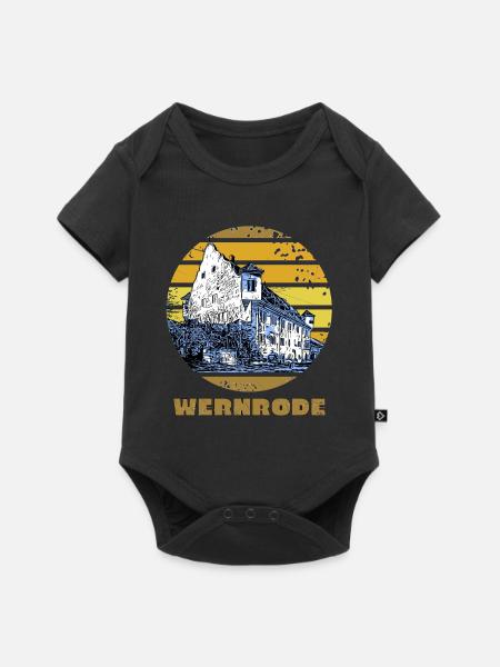 Südharz Merch - Wernrode - Baby Premium Kurzarmbody - Schwarz