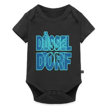 Dusseldorf Germany City 3D Font Skyline - Baby Premium short-sleeve bodysuit - black - Front
