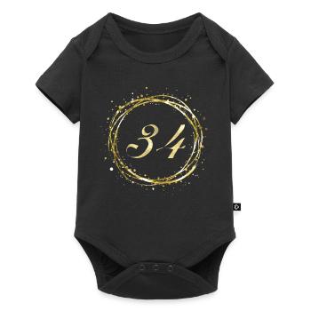 34 - Baby Premium short-sleeve bodysuit - black - Front