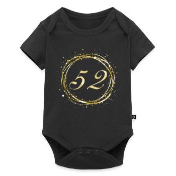52 - Baby Premium short-sleeve bodysuit - black - Front
