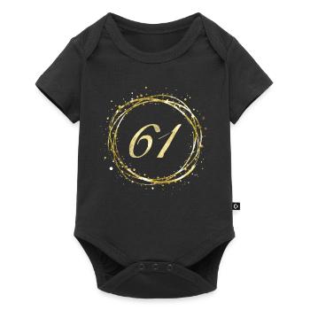 61 - Baby Premium short-sleeve bodysuit - black - Front