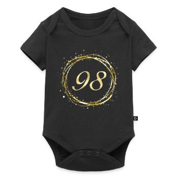 98 - Baby Premium short-sleeve bodysuit - black - Front