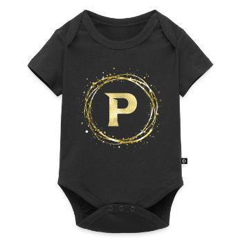 P - Baby Premium short-sleeve bodysuit - black - Front