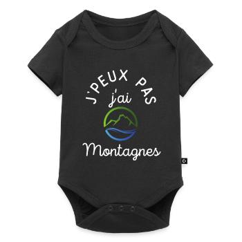 J Peux Pas J Ai Montagnes - Body à manches courtes Premium Bébé - noir - Devant