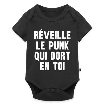 réveille le punk qui dort en toi - Body à manches courtes Premium Bébé - noir - Devant