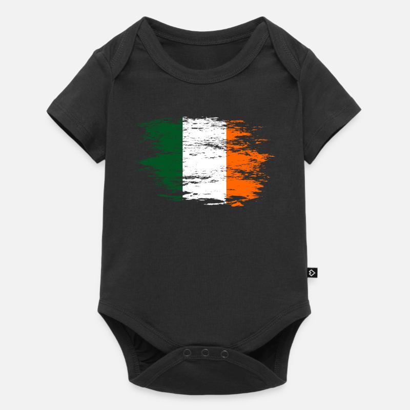 Drapeau de l’Irlande utilisé - Body à manches courtes Premium Bébé - noir