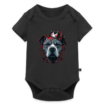 American Staffordshire Terrier King - Body à manches courtes Premium Bébé - noir - Devant