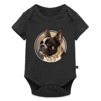 Français Bulldog - Body à manches courtes Premium Bébé - noir - Devant
