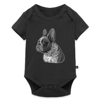 Français Bulldog - Body à manches courtes Premium Bébé - noir - Devant