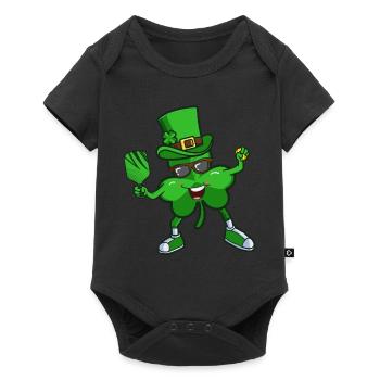Pickleball Shamrock St Patricks Day for Kids - Baby Premium short-sleeve bodysuit - black - Front
