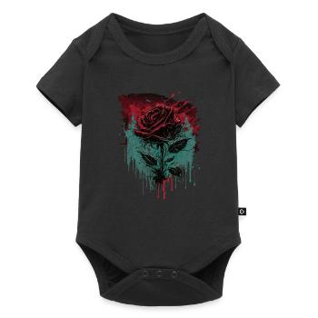 Rose - Baby Premium short-sleeve bodysuit - black - Front