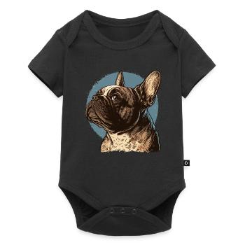 Bouledogue français - Body à manches courtes Premium Bébé - noir - Devant
