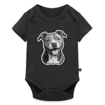 American Staffordshire Terrier - Body à manches courtes Premium Bébé - noir - Devant