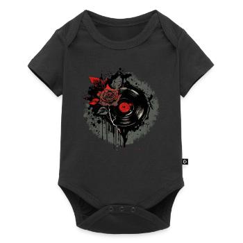 Record Collector - Baby Premium short-sleeve bodysuit - black - Front