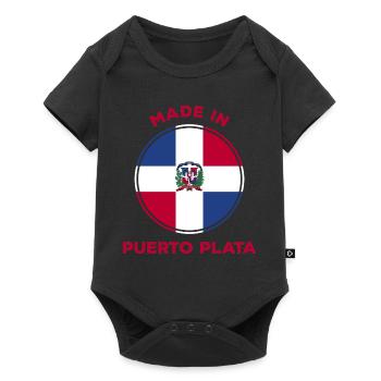 Puerto Plata République dominicaine - Body à manches courtes Premium Bébé - noir - Devant