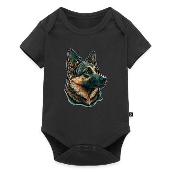 German Shepherd - Baby Premium short-sleeve bodysuit - black - Front